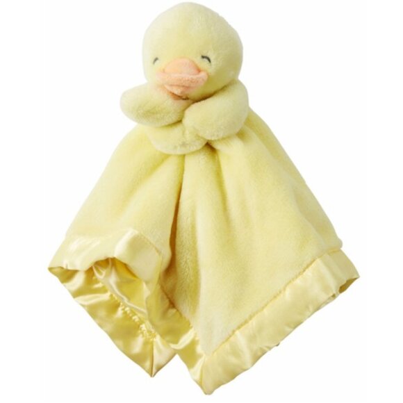 Carter's Baby Duck Security Blanket Ducky Duckling Plush Lovey Blanket w/ Rattle - Picture 6 of 6